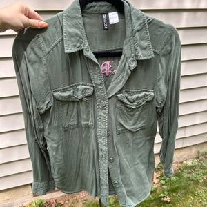 Green Dragon Button Down